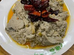 炒麻豆腐（盘）-老磁器口豆汁店(马家堡店)