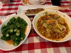 白灼秋葵-西贝莜面村(上海百联西郊店)