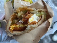 爆浆炸蛋-小红车炸蛋葱油饼