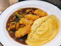 炸虾排咖喱蛋包饭-池奈·咖喱蛋包饭(熙地港店)