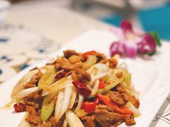 葱爆羊肉-阿拉丁新疆风味餐厅·清真(罗廊巷店)