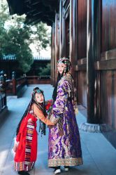 -后宫·古装汉服京剧儿童亲子全家福摄影