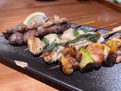 鸡肉串五种拼盘-鸟鸣门屋台料理(金帝银泰店)