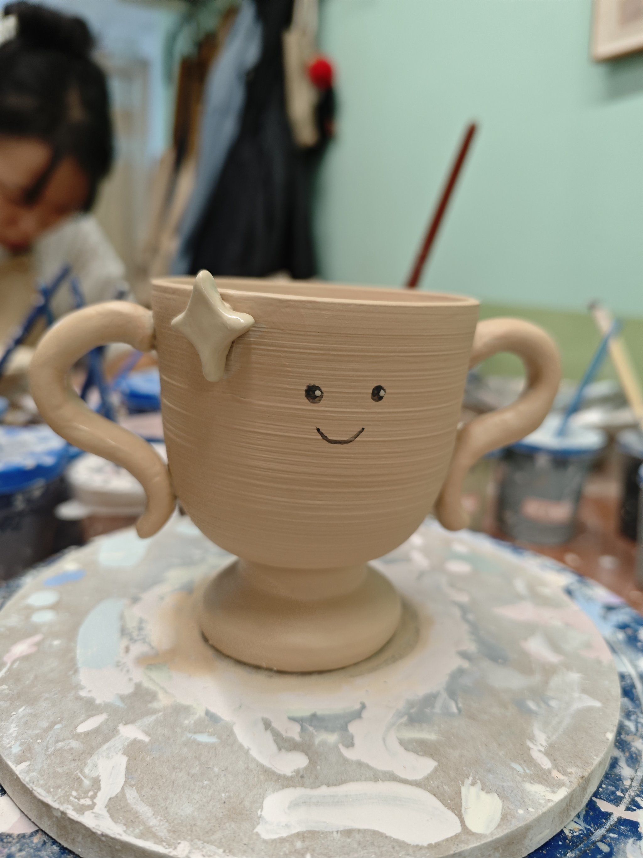 手工陶瓷杯diy