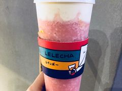 粉桃酪酪2.0-LELECHA乐乐茶(上海五角场万达广场店)