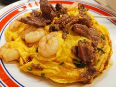 滑蛋牛肉虾仁饭-有章牛杂(石厦店)