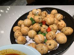 雪菜炒汤圆-刘胖子家常菜·蹄花焖藕(中央花园店)