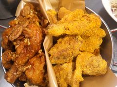 炸鸡一半一半-富乐满韩国正宗炸鸡韩国料理(虹泉路店)