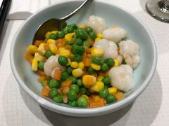 鸡头米豌豆虾仁-小厨娘淮扬菜(天印大道店)