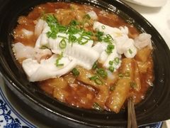 花枝鲜虾茄子煲-臻宝中餐厅·大连菜·海鲜·融合菜(大连一方城堡豪华精选酒店)