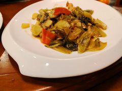 酸菜炒大肠-盛记顺德高佬猪杂粥