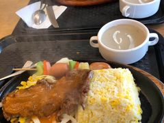 铁板餐配奶油蘑菇汤-大家乐(广州天河城六楼店)