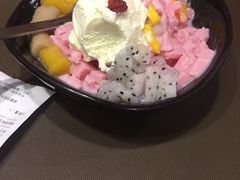 酸甜草莓雪花冰-鲜芋仙(泰州万达店)