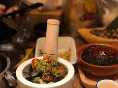 青椒皮蛋擂茄子-香园茶社·金陵小灶(老门东店)