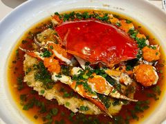 葱油蒸红膏蟹-玫瑰厅上海菜(兴国路店)