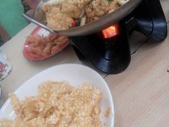 有机花菜，咸蛋黄锅巴-做了不起的80后