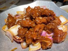 蒜香蜜汁排骨-绿茶餐厅(二七万达店)