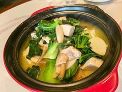 青菜炒油渣-壹只菜·崇明本地特色菜(崇明南门店)