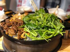 蒜蓉竹叶菜-胖记烤肉(江汉路店)