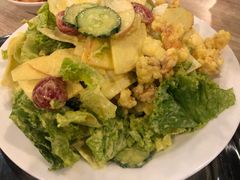 炸鸡沙拉-郑阿姨的家·이모네·韩料&烤肉(武川路店)