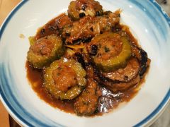 鲮鱼肉焖煎酿三宝-山水茶艺馆·点心粤菜·30年老字号