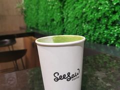 抹茶拿铁-Seesaw Coffee(环贸iapm店)