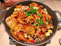 豆豉干锅虾加鸡翅-精悦蓉(松江万达广场店)