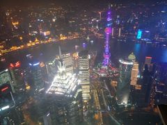 夜景-上海环球金融中心云端足球盛典