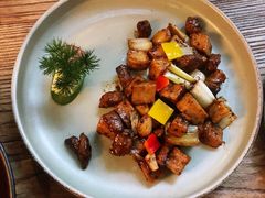 葱烧黑椒和牛肉粒-瓦库茶馆17号(海汇港店)