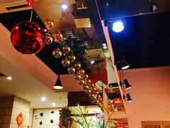 吧台的圣诞装-上海蓝峰酒店
