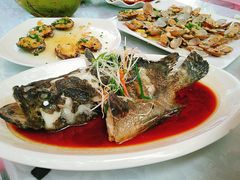 清蒸老虎石斑鱼-范饭椰林川湘味海鲜·椰子鸡(三亚湾椰梦长廊店)