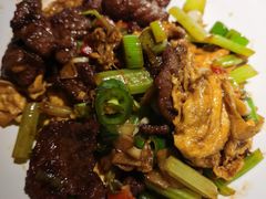 滑蛋小炒牛肉-绿茶餐厅(乐峰广场店)