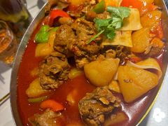 大盘鸡自带皮带面-贯贯吉·清真餐厅(浙江中路店)