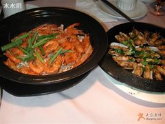 珊瑚虾and铁板蛏子-外婆家(杭州马塍店·杭帮菜名店)
