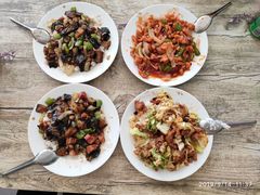 花生米炒里脊-满洲八旗铁锅靠大鹅(清泉文苑店)