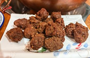 Homemade Fried Beef Balls