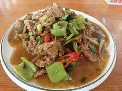雪菜炒牛肉-坛南湾阿强农家乐.海鲜大排档老字号(福州地标美食店)