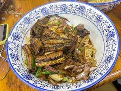 虾爆鳝肉丝拌川-复兴面王(河东路起源店)