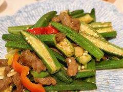 秋葵炒牛柳-朱仔记食府(江南大道店)