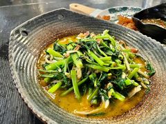 酸笋炒空心菜-浩海火燒雲傣家菜(静安芮欧店)