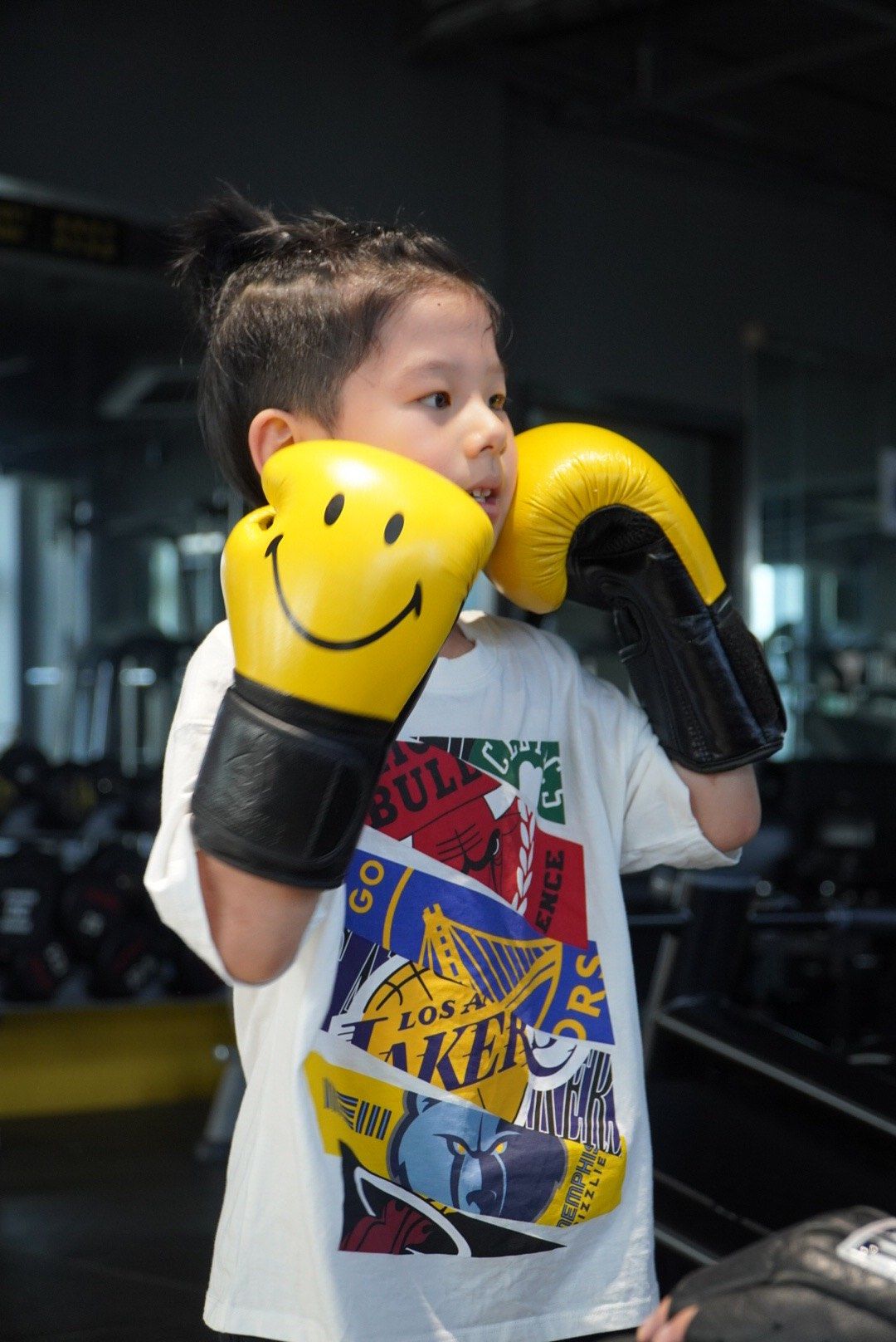 勇敢小孩不怕困难#搏击少年 #拳击 #每天坚持锻炼会有不一样的收获