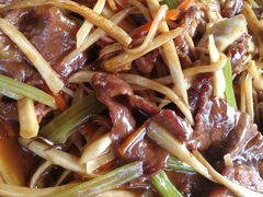 青炒油菜花-老根农家饭店