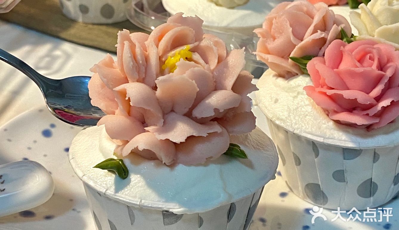 超仙滴长沙韩式裱花杯子蛋糕🧁💐下午茶必备！