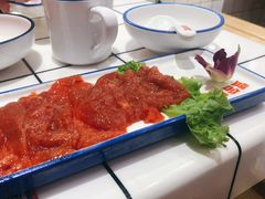 鲜嫩牛肉-喜悦小串丹东小黄牛海鲜烧烤大排档(民主广场店)