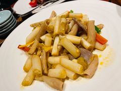 酸辣藕结炒鹅肠-镇江苏宁万豪酒店-苏筵中餐厅