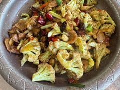 老干妈炒菜花-乔家满族八大碗(流水沟店)