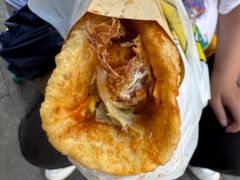 -小红车炸蛋葱油饼