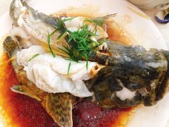 清蒸石斑鱼-覃记海鲜美食餐厅