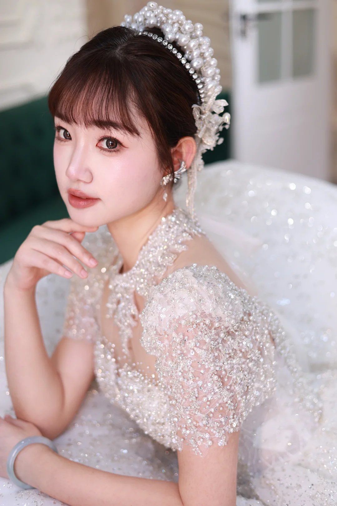 糖分超标的齐刘海甜妹新娘🌈