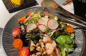 Crab Meat Avocado Organic Greens Salad